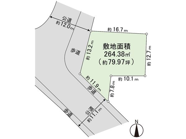 藤沢市長後 土地 区画図