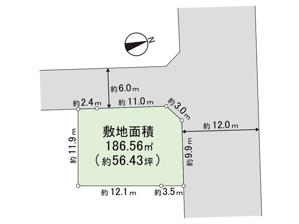 藤沢市石川 土地 区画図
