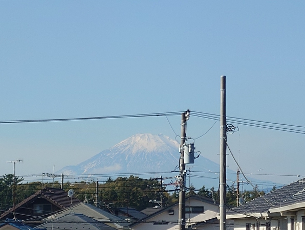 古家２階からの富士山ビュー