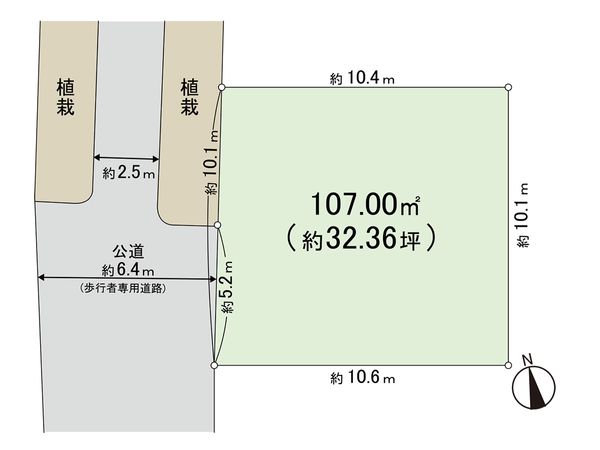 藤沢市長後(土地) 区画図 藤沢市長後(土地) 区画図