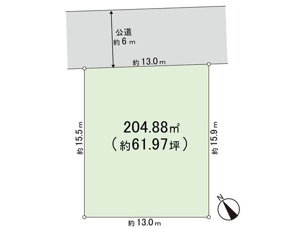藤沢市遠藤(土地) 区画図