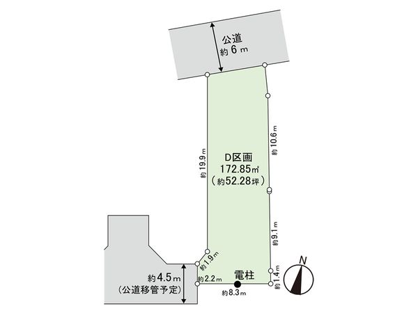 藤沢市今田(建築条件付土地)D区画 区画図 藤沢市今田(建築条件付土地)D区画 区画図