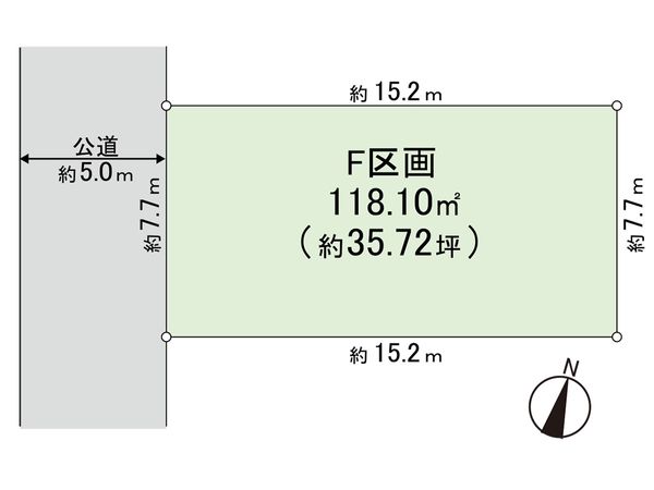 藤沢市亀井野2丁目 土地F区画 区画図 藤沢市亀井野2丁目 土地F区画 区画図