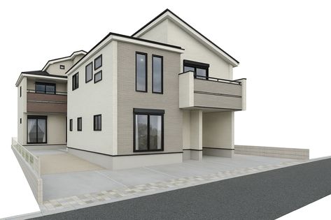 藤沢市打戻 新築1号棟 外観パース図