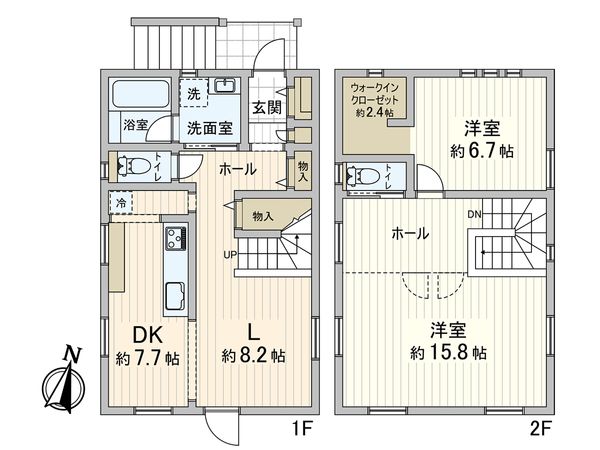 藤沢市湘南台4丁目 戸建 間取図(平面図)