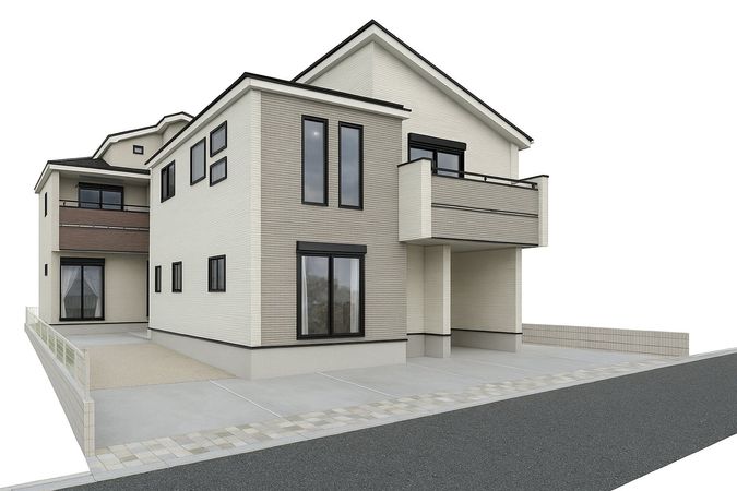 藤沢市打戻 新築2号棟 外観パース図