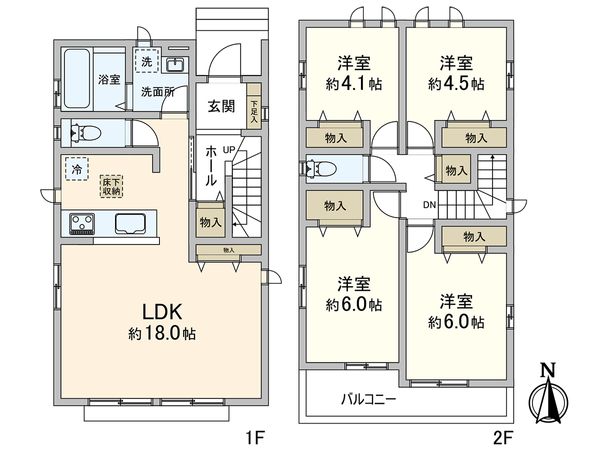 藤沢市高倉 新築戸建 間取図(平面図)