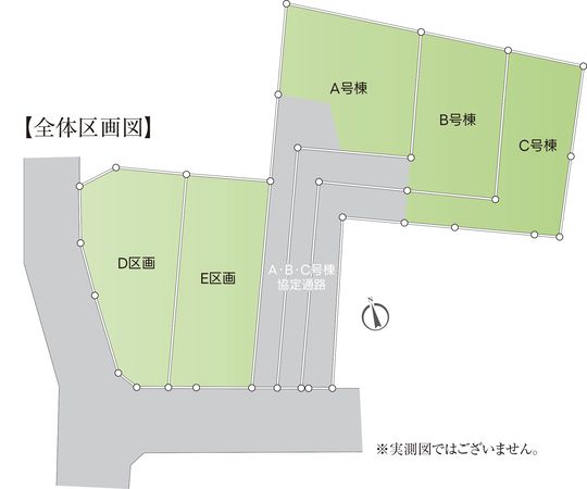 大和市下和田(新築戸建)A号棟 全体区画図
