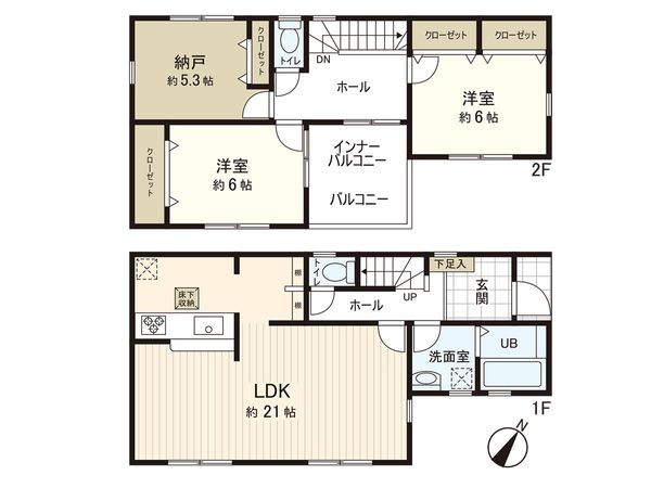 藤沢市石川5丁目(新築戸建)7号棟 間取図(平面図)