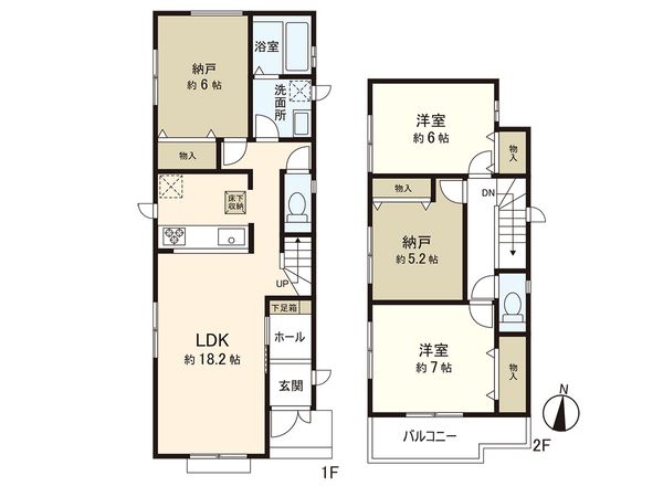 藤沢市高倉(新築戸建)C号棟 間取図(平面図) 藤沢市高倉(新築戸建)C号棟 間取図(平面図)