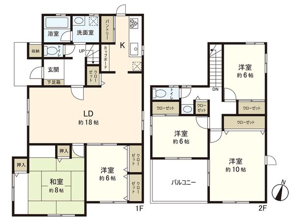 藤沢市石川4丁目 戸建 間取図(平面図)