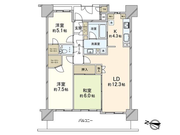 エスタテラ湘南台 マウンテンコート 間取図(平面図) エスタテラ湘南台 マウンテンコート 間取図(平面図)