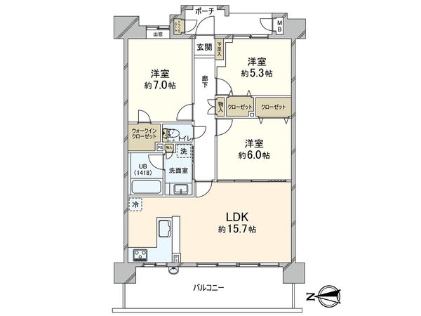 レーベンスクエア藤沢プレイジアム 間取図(平面図) 間取図(平面図)