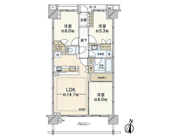 間取図(平面図)