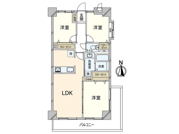 グレイス湘南台第2 間取図(平面図)