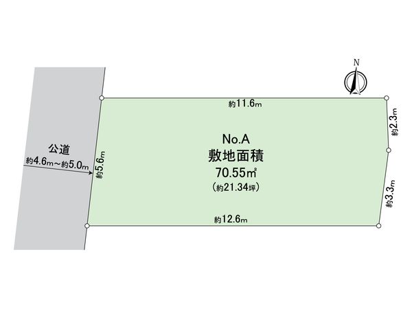 八王子市元横山町1丁目 土地 A区画 区画図 八王子市元横山町1丁目 土地 A区画 区画図