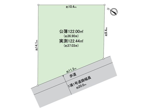 八王子市散田町4丁目 土地 区画図 八王子市散田町4丁目 土地 区画図