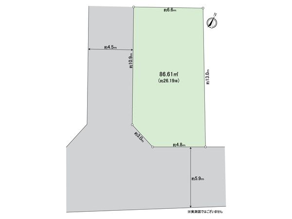 八王子市千人町2丁目 土地 区画図