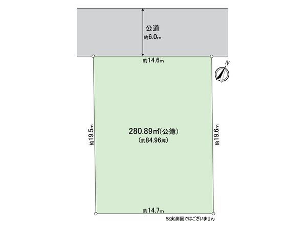 八王子市散田町3丁目 土地 区画図 区画図