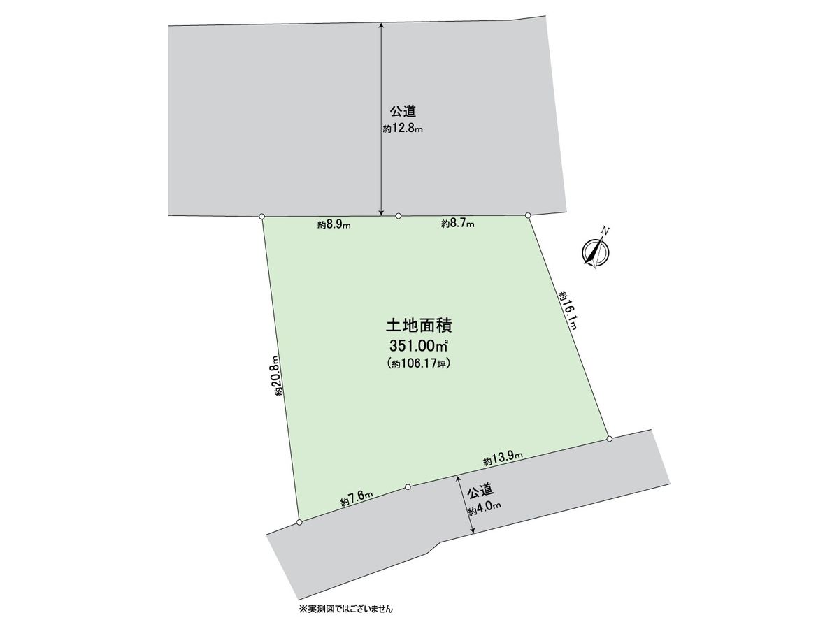 相模原市緑区鳥屋 土地 区画図 区画図