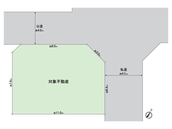 日野市東平山2丁目 土地 区画図 日野市東平山2丁目 土地 区画図