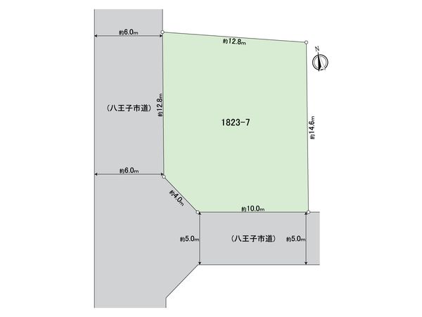 八王子市南陽台1丁目 土地 区画図