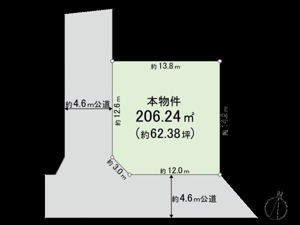 八王子市長沼町 土地 区画図 区画図