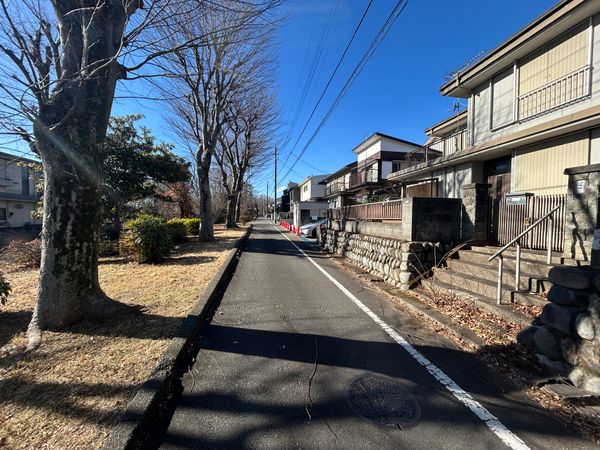 八王子市富士見町 土地 前面道路含む外観