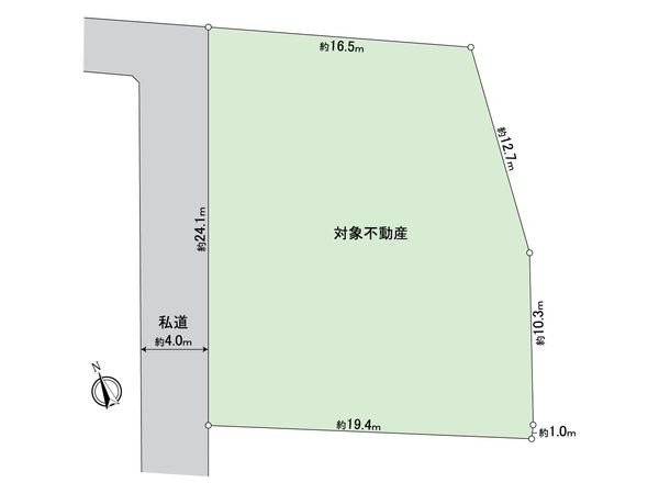 八王子市初沢町 土地 区画図 八王子市初沢町 土地 区画図