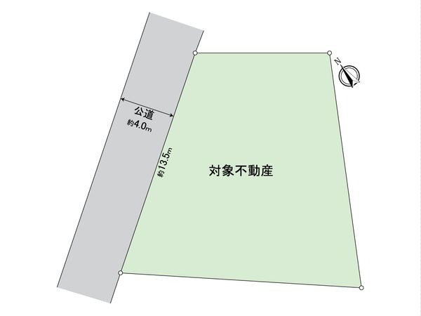 八王子市長房町 土地 区画図
