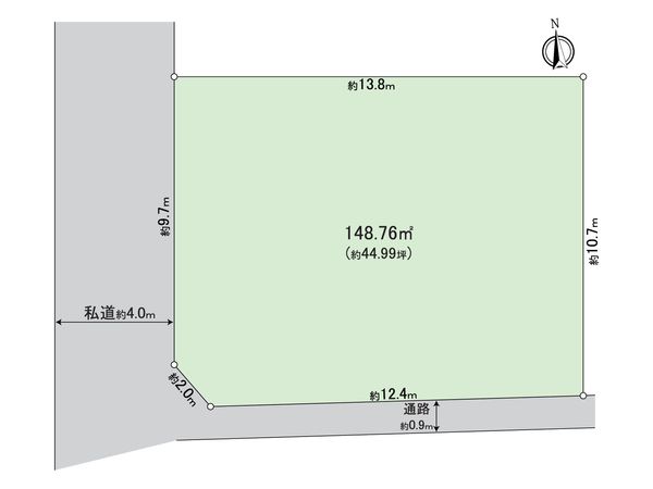 八王子市片倉町 土地 区画図 八王子市片倉町 土地 区画図