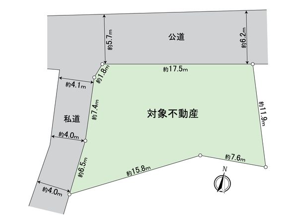 八王子市石川町 土地 区画図