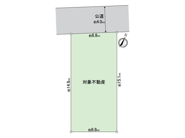 日野市旭が丘1丁目 土地 区画図
