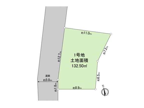 日野市栄町2丁目 土地1区画 地形図