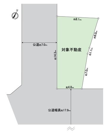 日野市東平山3丁目 土地 区画図 日野市東平山3丁目 土地 区画図