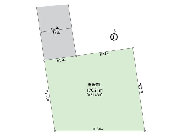 日野市東平山1丁目 土地 区画図 日野市東平山1丁目 土地 区画図