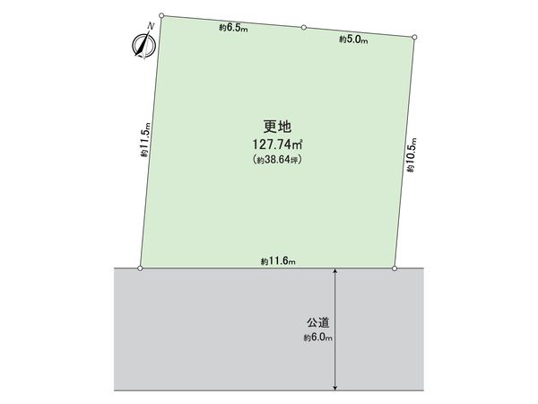 日野市多摩平7丁目 土地 1区画 区画図 日野市多摩平7丁目 土地 1区画 区画図