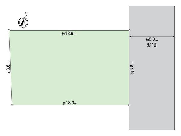 八王子市諏訪町 土地 区画図 八王子市諏訪町 土地 区画図