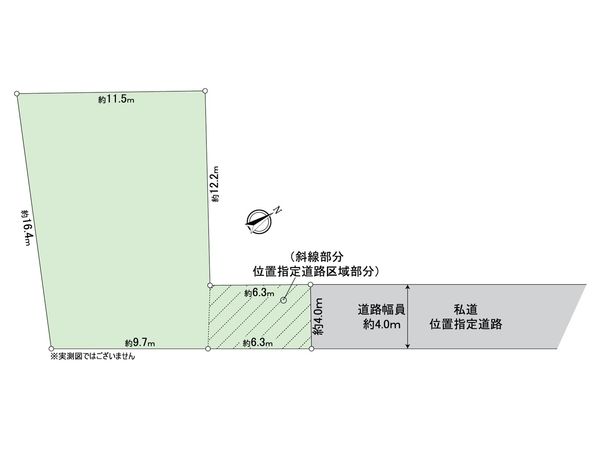 八王子市楢原町 土地 区画図 八王子市楢原町 土地 区画図