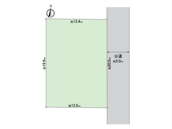 八王子市絹ケ丘1丁目 土地 区画図