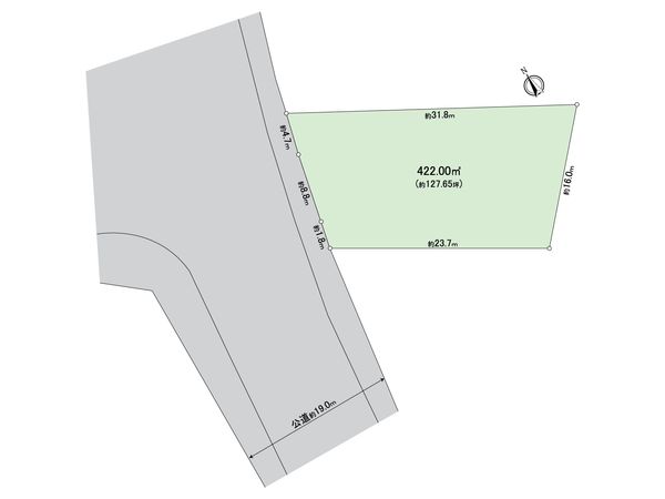 八王子市大和田町2丁目 土地 区画図 八王子市大和田町2丁目 土地 区画図