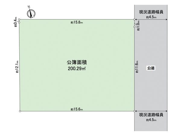 狛江市和泉本町2丁目 土地 区画図 狛江市和泉本町2丁目 土地 区画図