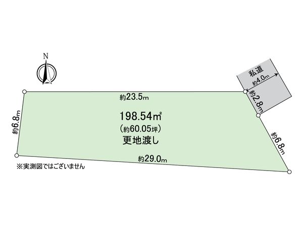 八王子市台町1丁目 土地 区画図