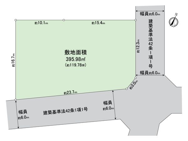 日野市多摩平5丁目 土地 区画図 日野市多摩平5丁目 土地 区画図