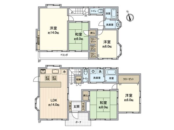 八王子市久保山町2丁目 戸建 間取図(平面図) 間取図(平面図)