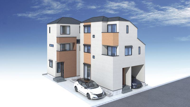 八王子市子安町1丁目 新築戸建 1号棟 外観パース図 八王子市子安町1丁目 新築戸建 1号棟 外観パース図
