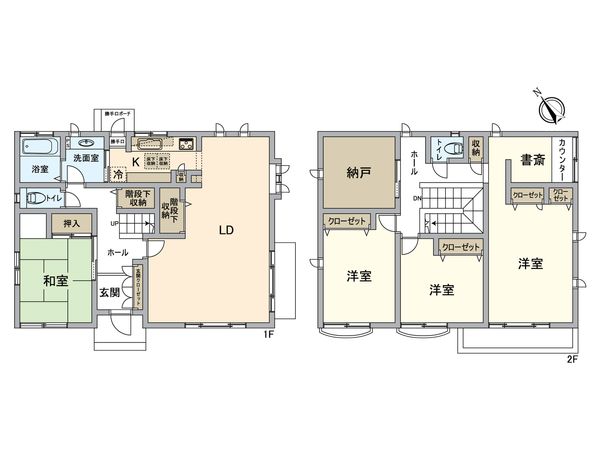 八王子市片倉町 戸建 間取図(平面図) 八王子市片倉町 戸建 間取図(平面図)