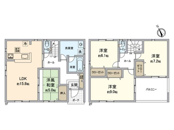 八王子市川口町 新築戸建7号棟 間取図(平面図)