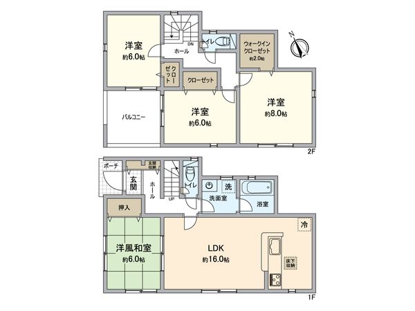 八王子市川口町 新築戸建11号棟 間取図(平面図)