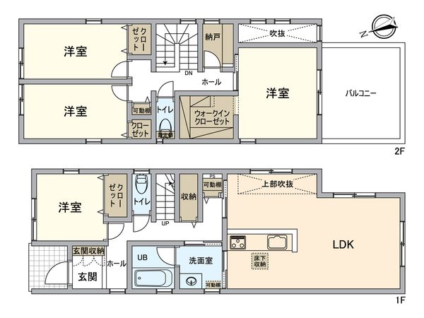 日野市神明4丁目 戸建 間取図(平面図) 間取図(平面図)